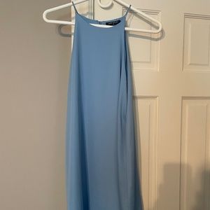 Silky mini cocktail dress